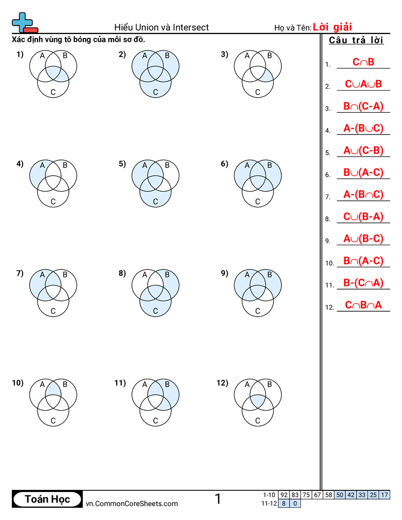 Hiểu hợp và giao worksheet preview