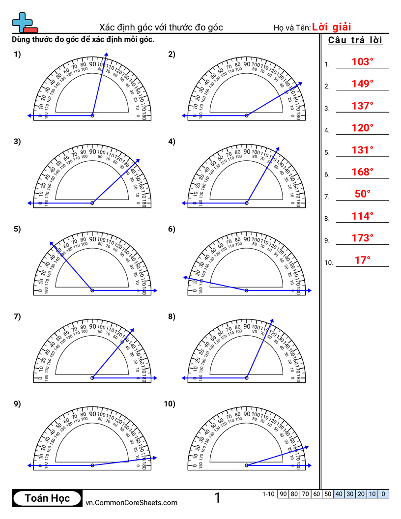 Trang về các góc  - xac-dinh-goc-bang-thuoc-do-goc worksheet