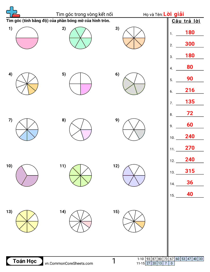 Trang về các góc  - tim-goc-trong-duong-tron worksheet