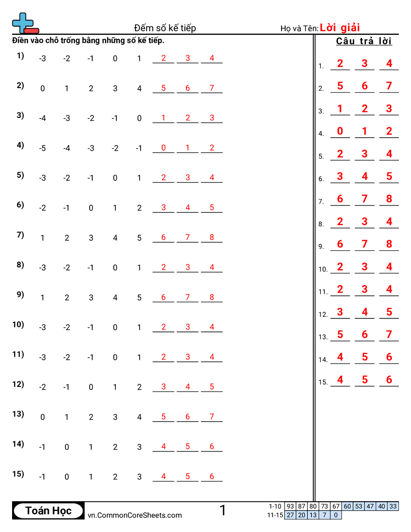 Đếm trong phạm vi 120 worksheet preview