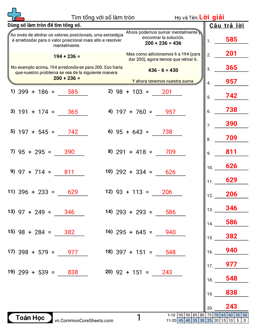 Trang về phép cộng - tim-tong-bang-lam-tron worksheet