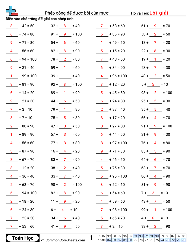 Trang về phép cộng - cong-den-cac-boi-so-cua-10 worksheet