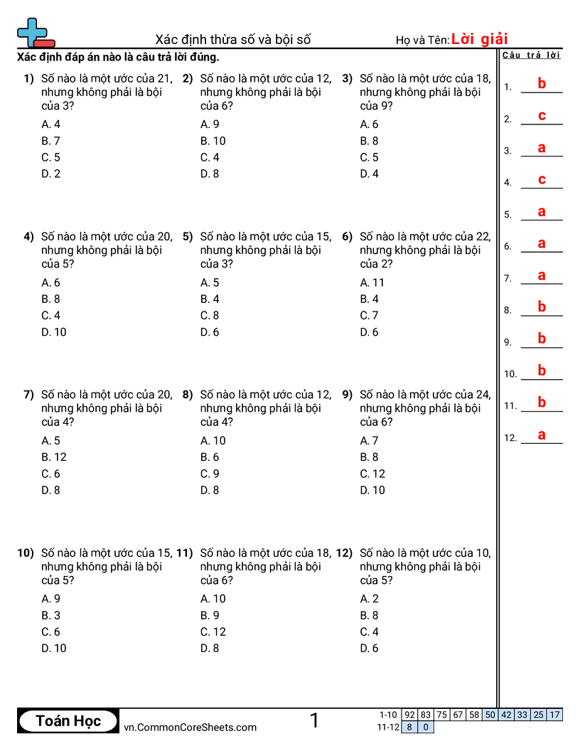 Trang về các thừa số - xac-dinh-thua-so-va-boi-so worksheet