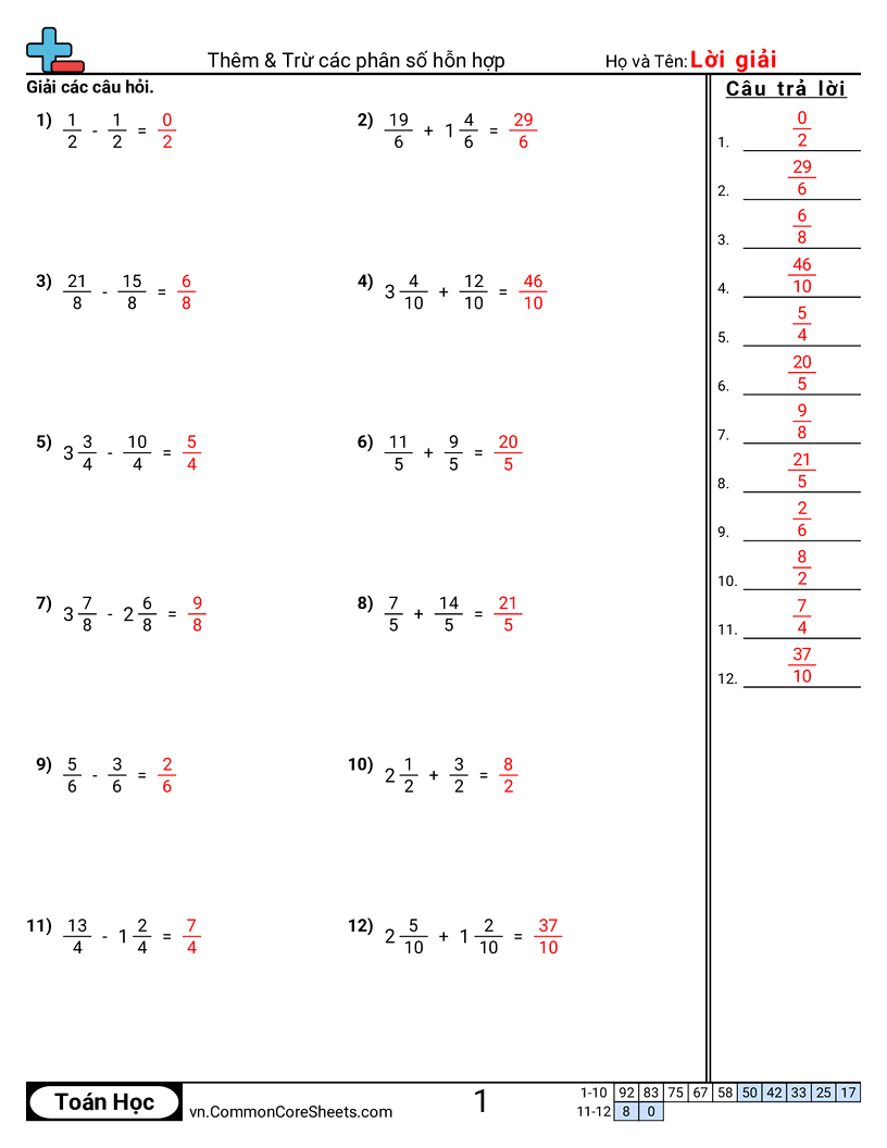 Trang về phân số - phan-so-hon-hop-cung-mau-so worksheet