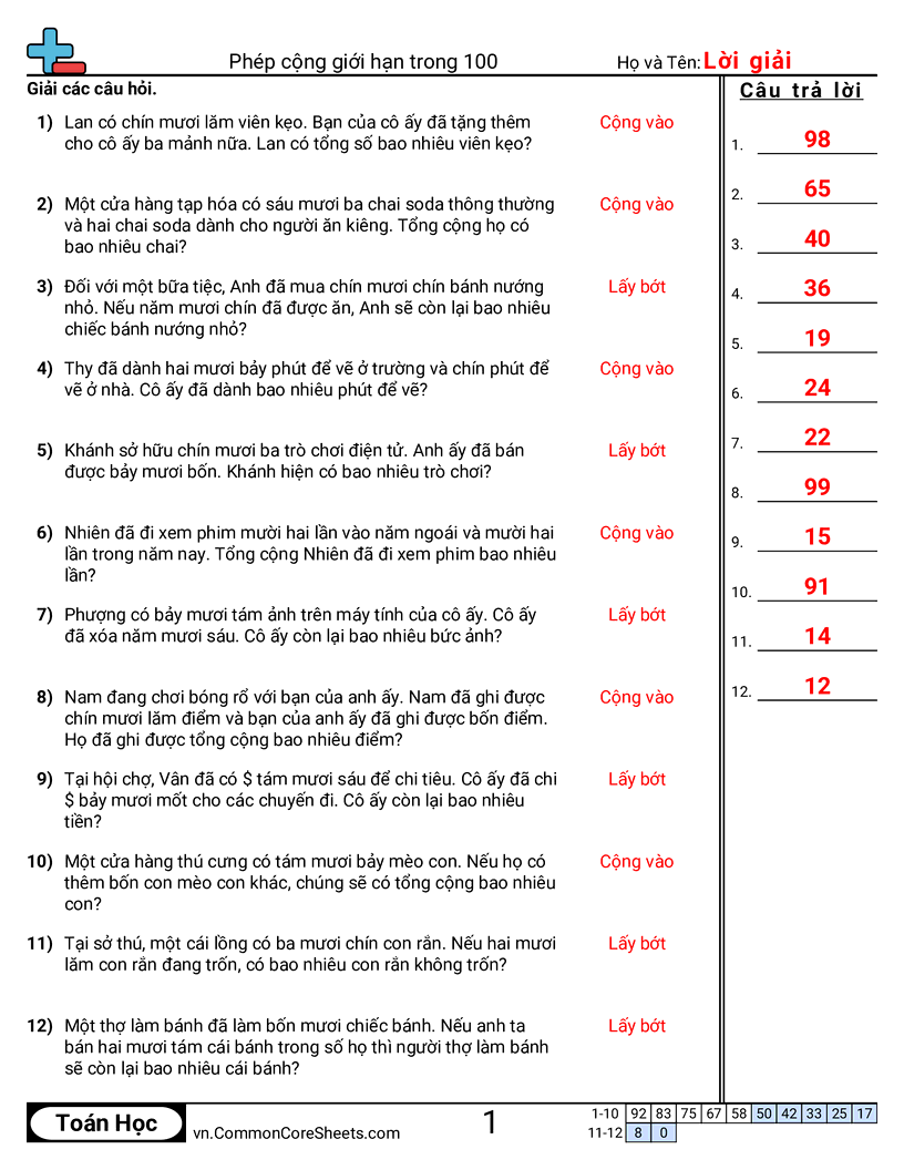 Trang về phép cộng - bai-toan-loi-van-ve-phep-cong-trong-pham-vi-100 worksheet