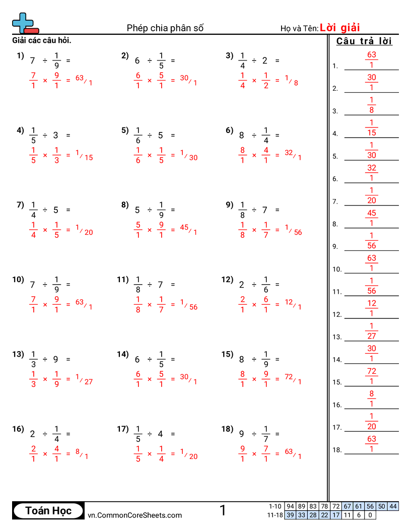 Trang về phân số - chia-cho-phan-so-don-vi worksheet