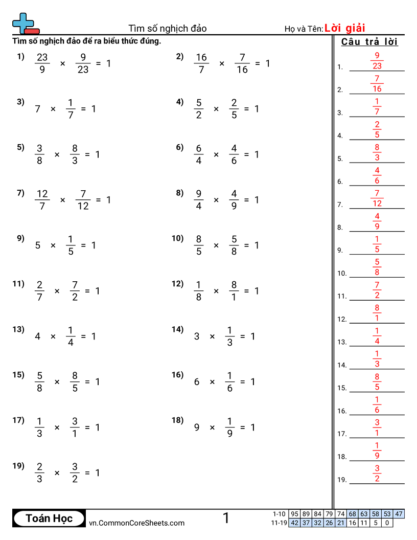 Trang về phân số - tim-so-nghich-dao worksheet
