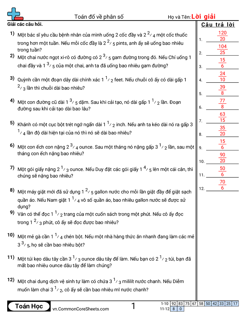 Trang về phân số - nhan-phan-so worksheet