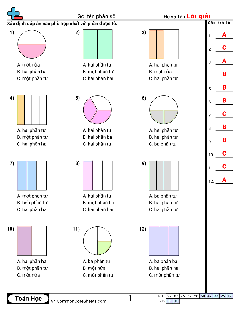Trang về phân số - goi-ten-phan-so worksheet