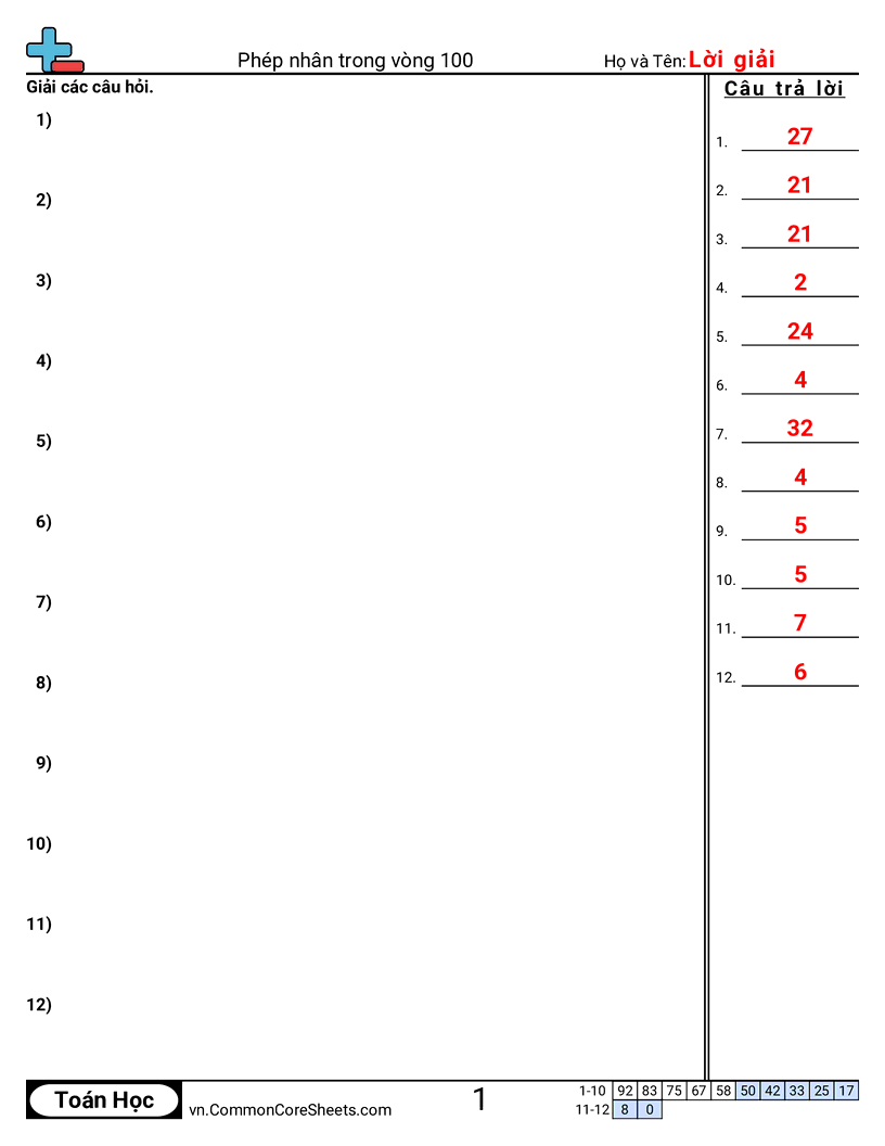 Trang về phép nhân - bai-toan-loi-van-so-sanh-phep-nhan-trong-pham-vi-100 worksheet