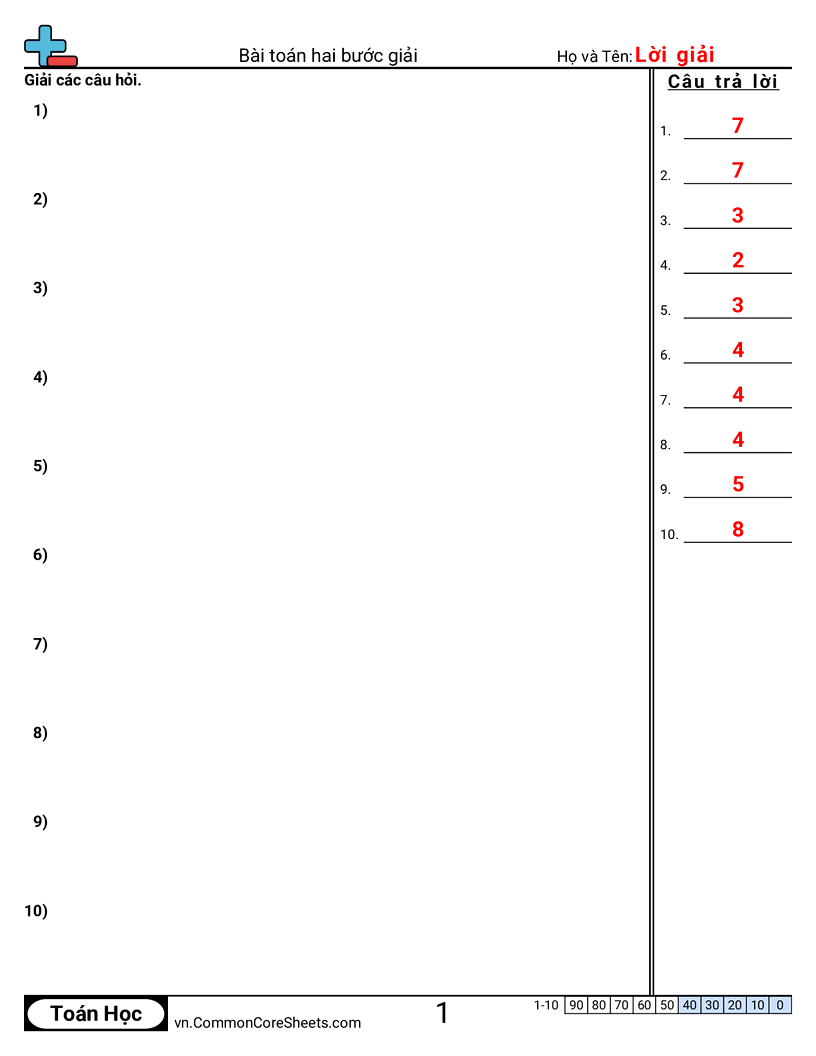 Cộng rồi chia worksheet preview