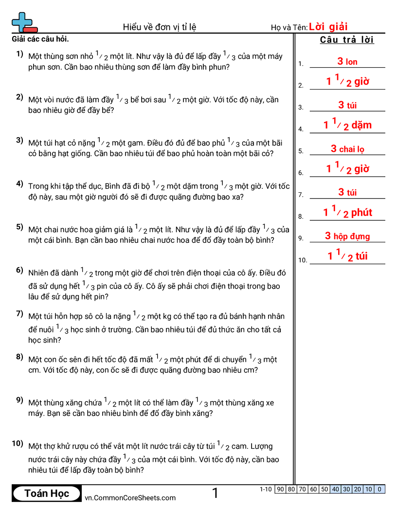Hiểu đơn giá worksheet preview