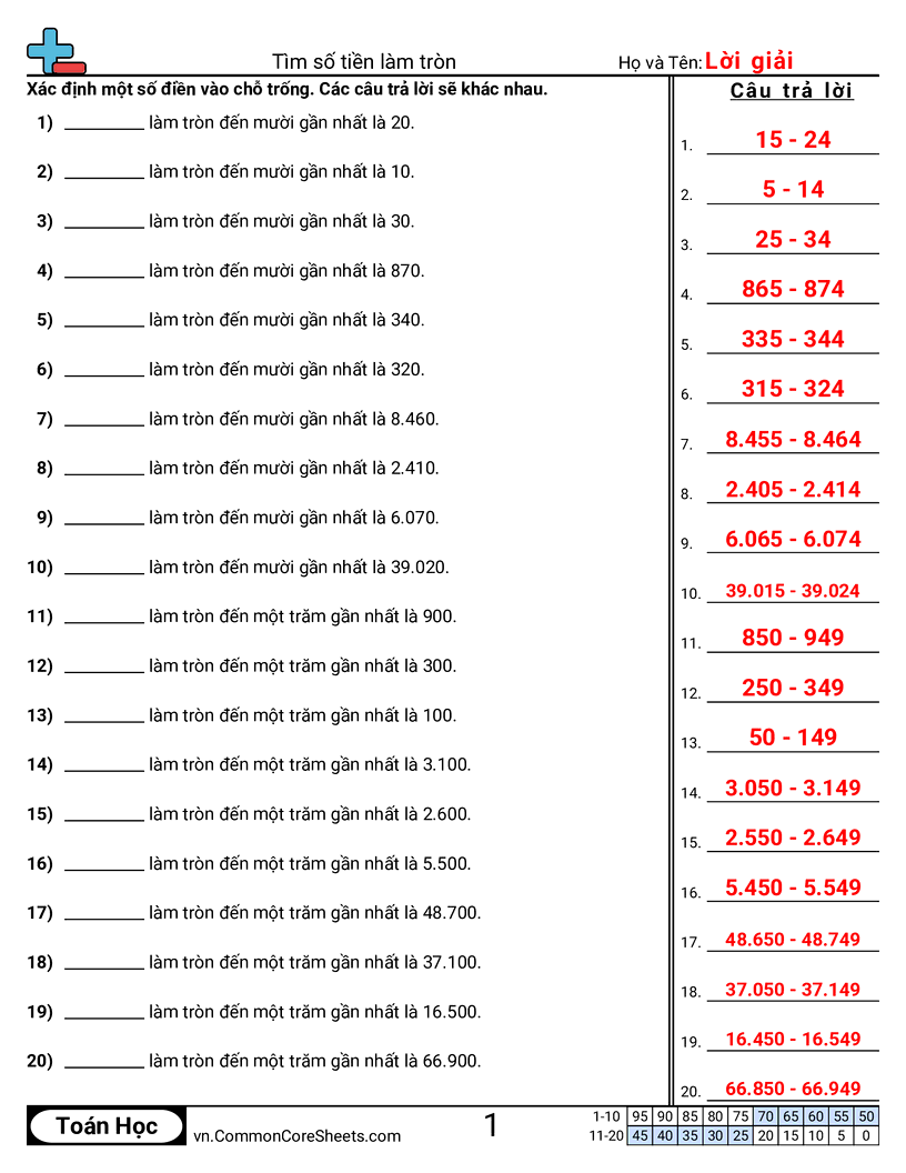 Trang về làm tròn - tim-muc-lam-tron worksheet