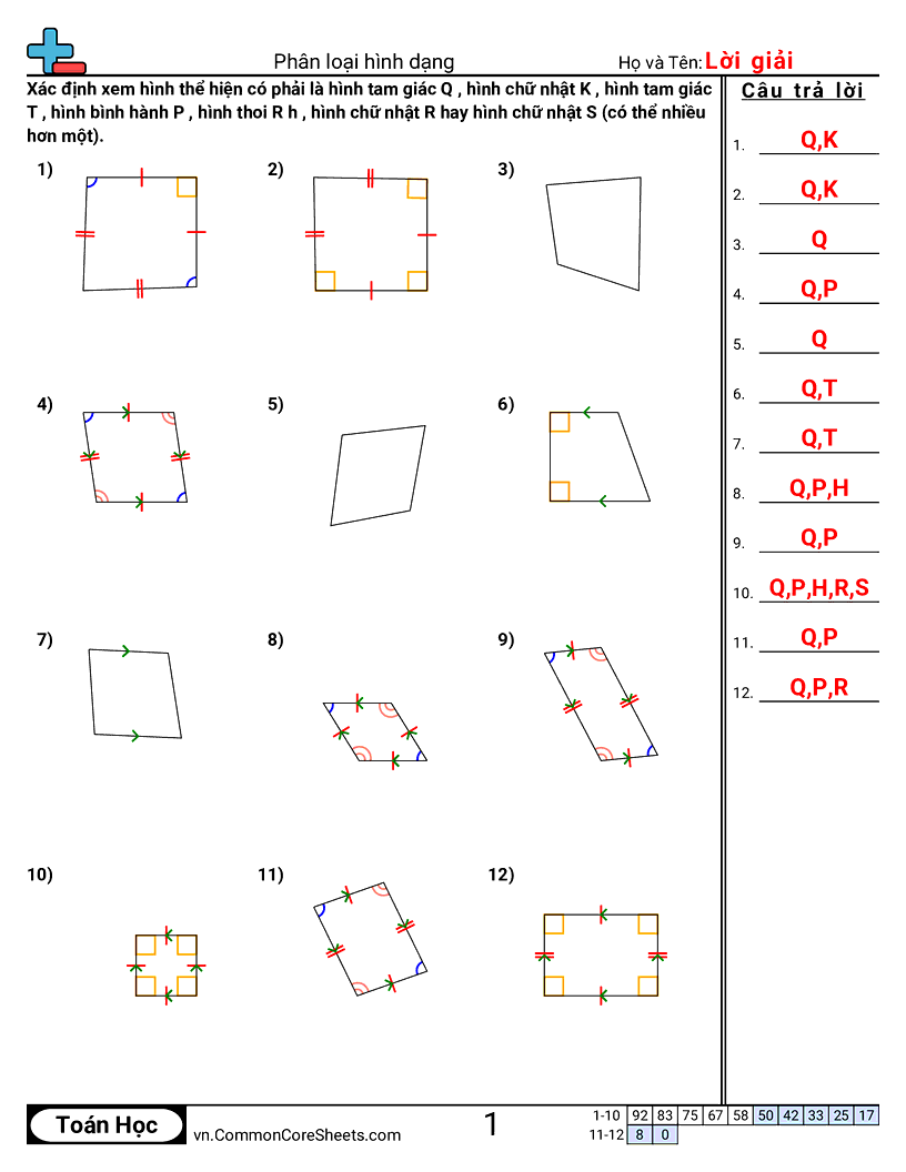 Trang về các hình - phan-loai-hinh worksheet