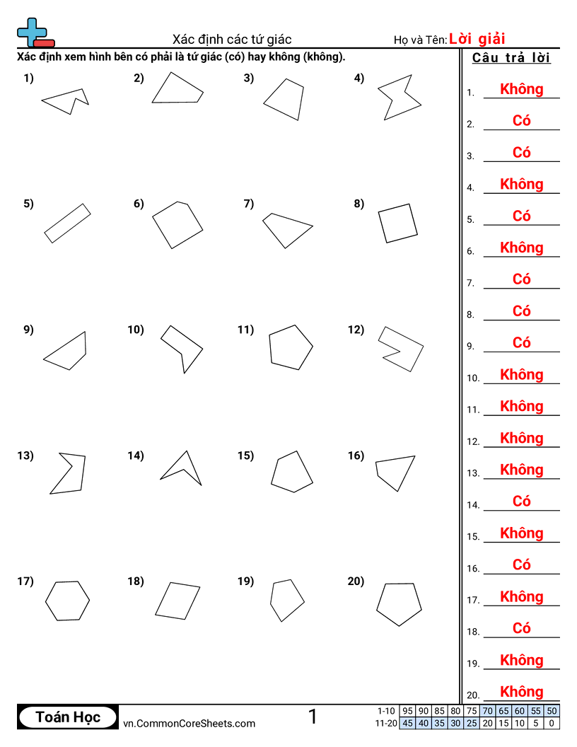 Trang về các hình - xac-dinh-tu-giac worksheet