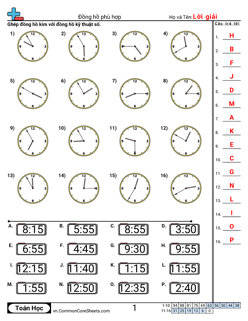 Trang về thời gian - ghep-dong-ho-moi-5-phut worksheet