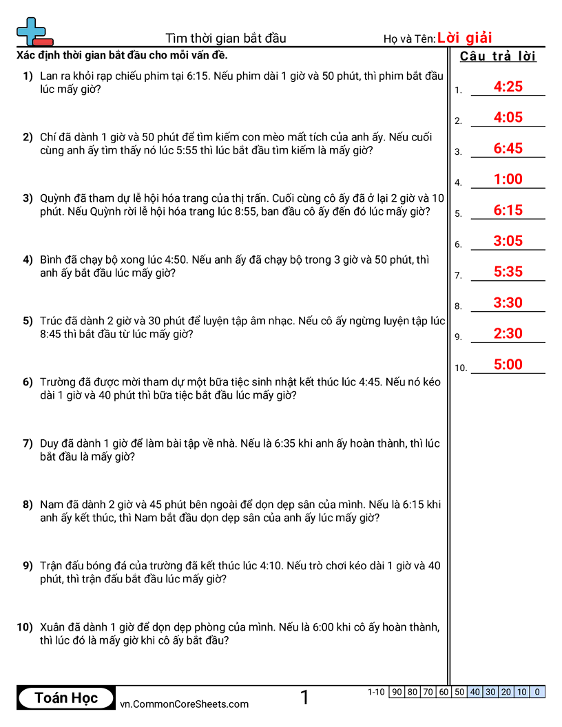 Trang về thời gian - bai-toan-loi-van worksheet